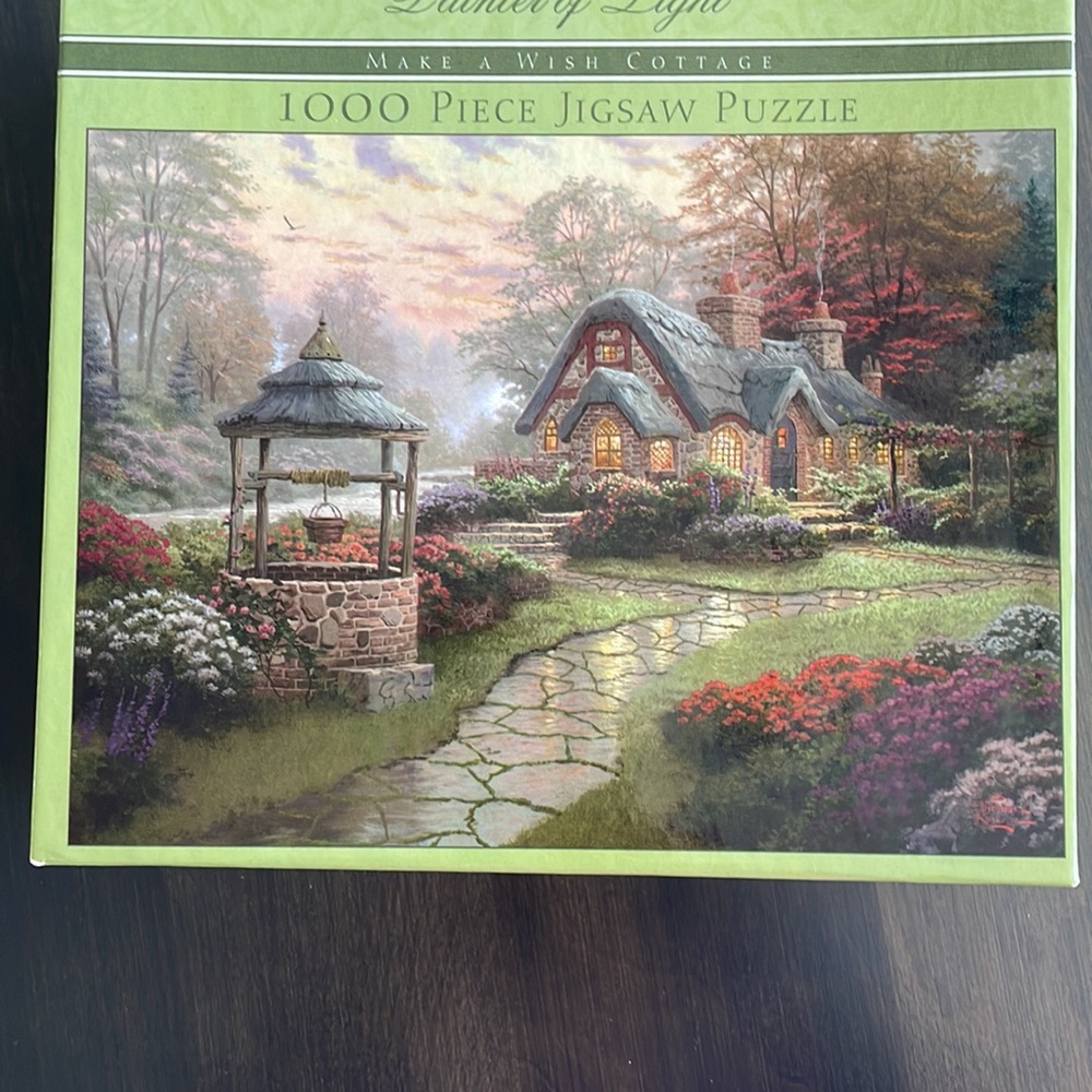 Ceaco Thomas Kinkade Make A Wish Cottage 1000 Piece Jigsaw Puzzle Brand New - Picture 3 of 13
